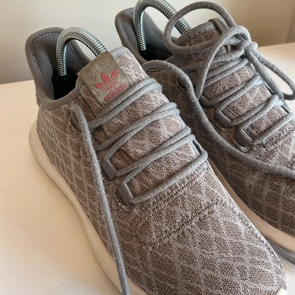 Adidas Women's Tubular Shadow Solid Grey Running Sneakers Size 7 - Picture 8 of 10